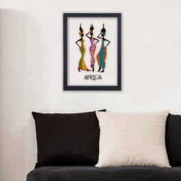 Wallity Cuadro Decorativo Enmarcado Multicolor 32 x 42 cm